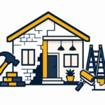 home renovation house icon