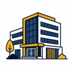 modern navy and gold office building (2)