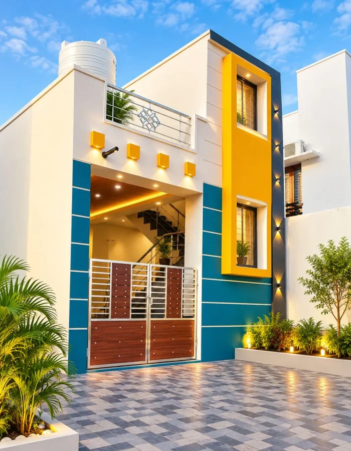 Modern house exterior design Chennai