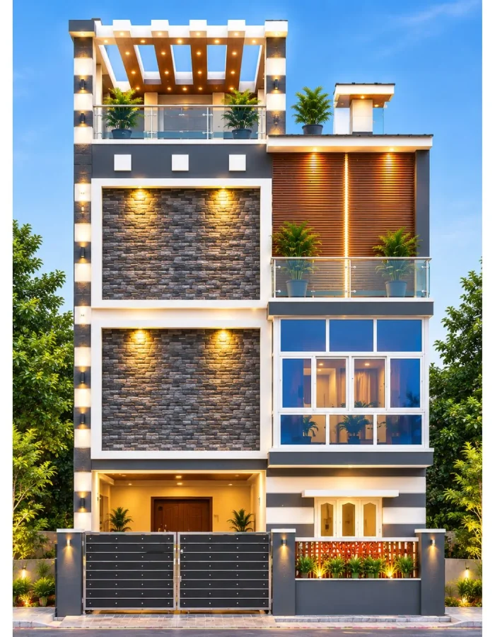 Modern residential house construction Chennai